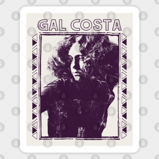 Gal Costa \/\ Retro Original Fan Art Design Sticker by DankFutura